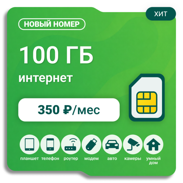 SIM-карта Мегафон Бизнес Эксклюзив 350 (саморегистрация)