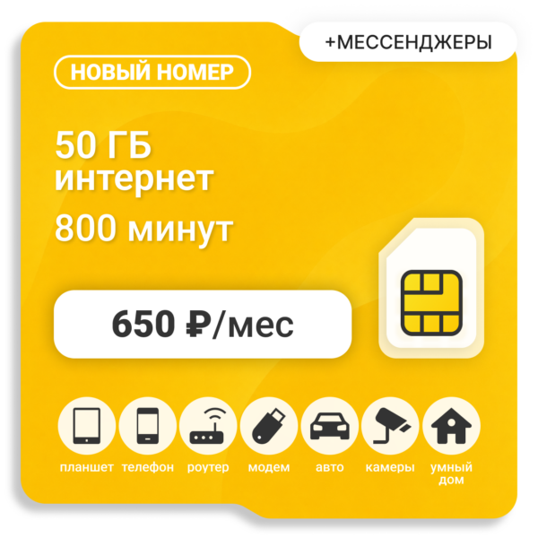 Sim-карта БИ VIP ХИТ 650 (саморегистрация)